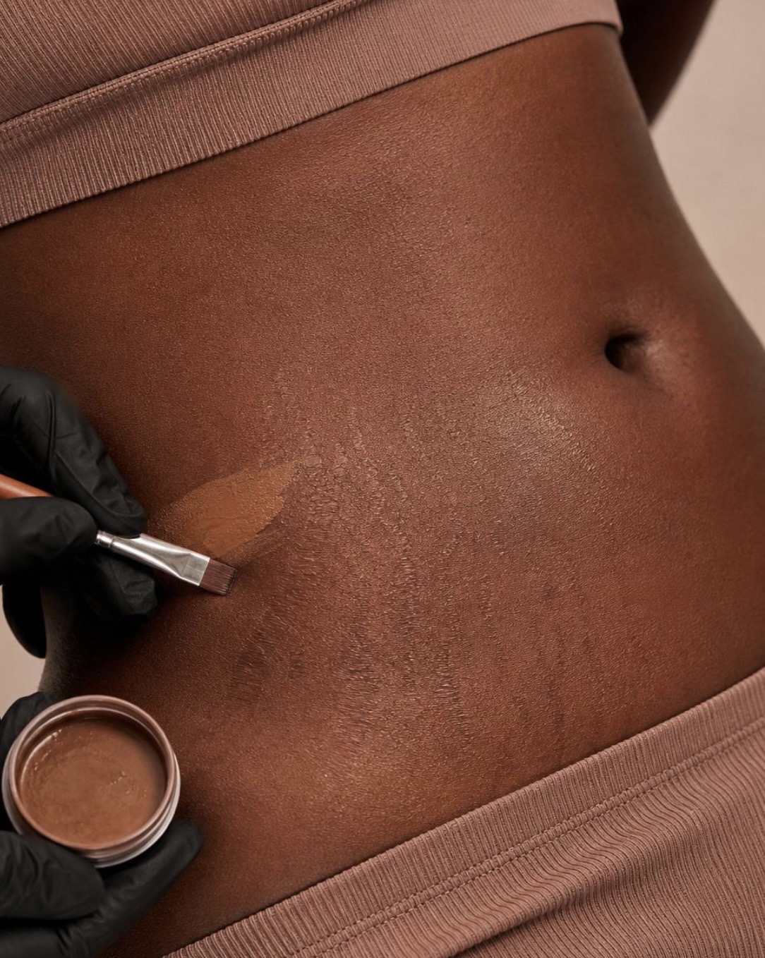 Stretch Mark Camouflage — representing the full spectrum of melanin skin tones at Camo Blush Studios