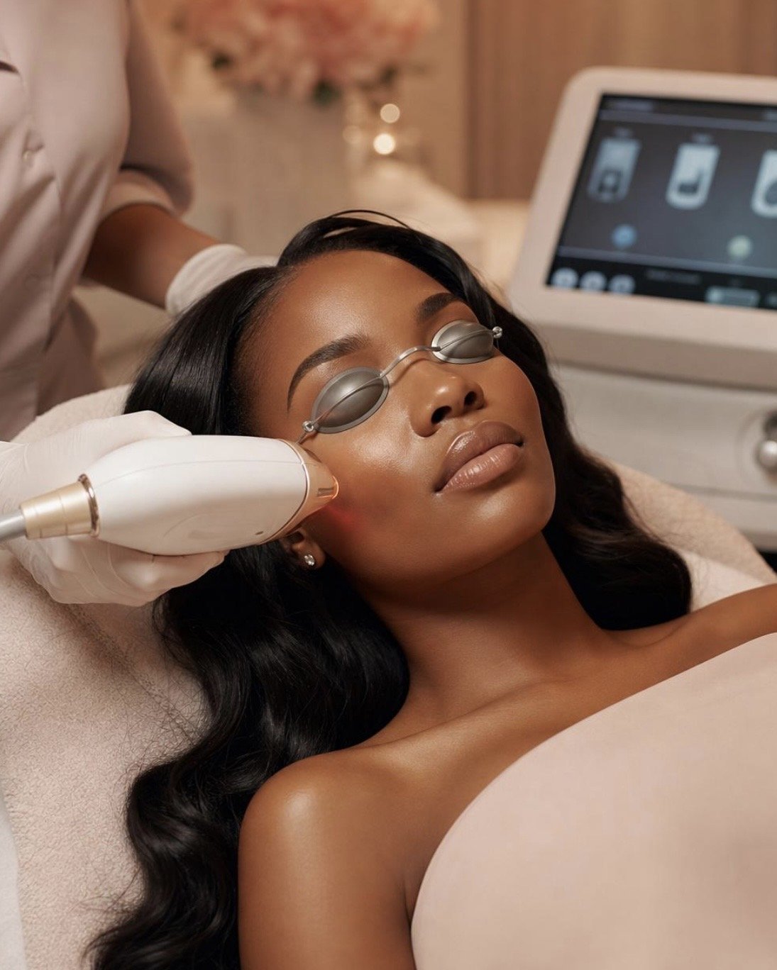 Skin laser rejuvenation treatment at Camo Blush Studios